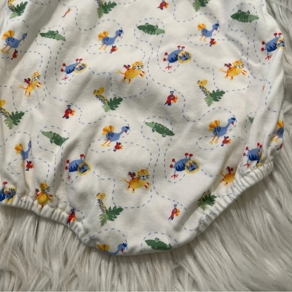 Vintage Honey Pot Bodysuit White Animals